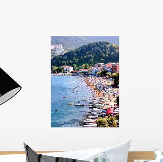 Crowded Beach Amasra Black Sea Wall Decal