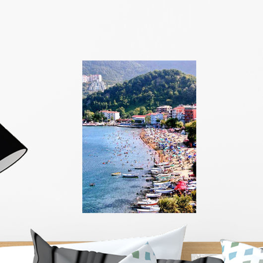 Crowded Beach Amasra Black Sea Wall Decal