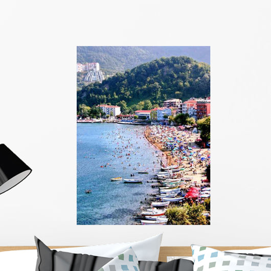 Crowded Beach Amasra Black Sea Wall Decal