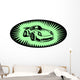 Car with Starburst Wall Decal