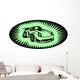 Car with Starburst Wall Decal