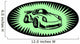 Car with Starburst Wall Decal