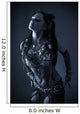 Female Pin-up Tribal Dancer Wall Decal