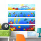Ocean Banners with Tropical Wall Decal