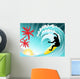 Surfing Wall Decal
