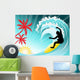 Surfing Wall Decal