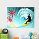 Surfing Wall Decal