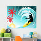 Surfing Wall Decal