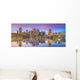 Panorama Downtown Pittsburgh Twilight Wall Decal