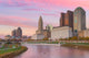 Downtown Columbus Ohio Evening Skyline Wall Decal