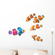 Singled out Clown Fish Wall Decal Sticker Set