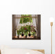 Lots Flowers Old Window Wall Decal