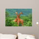 Fight Two Giraffes Wall Decal