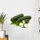 slice fresh bio marrow on white background Wall Decal