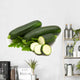slice fresh bio marrow on white background Wall Decal