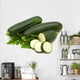 slice fresh bio marrow on white background Wall Decal