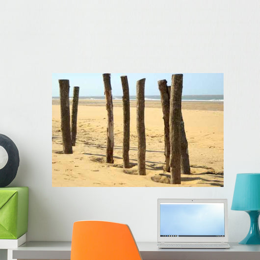 Wood Beach Wall Decal