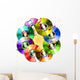Cd Musica-compact Disc Music-disque Wall Decal
