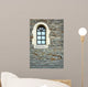 Arch Window in Stone Wall Wall Mural