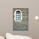 Arch Window in Stone Wall Wall Mural