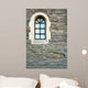 Arch Window in Stone Wall Wall Mural