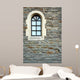 Arch Window in Stone Wall Wall Mural