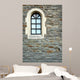 Arch Window in Stone Wall Wall Mural