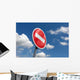 Prohibiting Road Sign Blue Sky Wall Decal