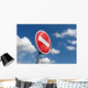 Prohibiting Road Sign Blue Sky Wall Decal