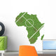 Africa Shaped Soccer Field Wall Decal