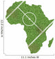 Africa Shaped Soccer Field Wall Decal