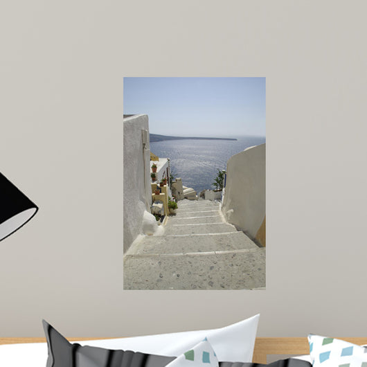 Stairways to Ammoudi Wall Decal