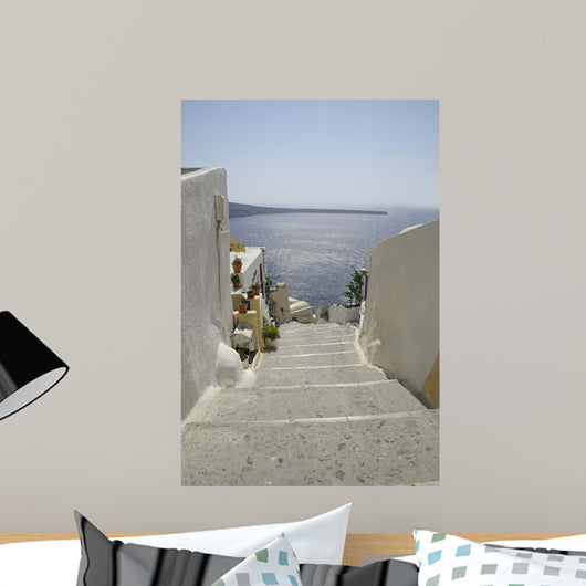 Stairways to Ammoudi Wall Decal