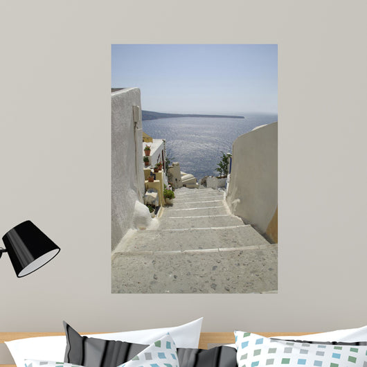 Stairways to Ammoudi Wall Decal