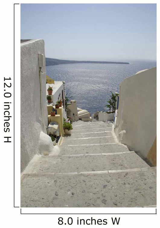 Stairways to Ammoudi Wall Decal