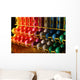 Miniature Golf Balls in a Rack Wall Mural