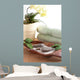Orchid Massage Stones Sand Wall Decal