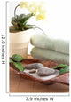 Orchid Massage Stones Sand Wall Decal