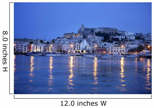 Ibiza Harbor Mediterranean Island Wall Decal
