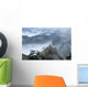 Hua Shan Foggy Mountains Wall Decal