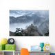 Hua Shan Foggy Mountains Wall Decal