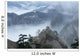 Hua Shan Foggy Mountains Wall Decal