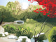 Chinese Landscape Bridge and Wall Decal
