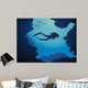 The diver in reeves Wall Mural