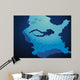 The diver in reeves Wall Mural