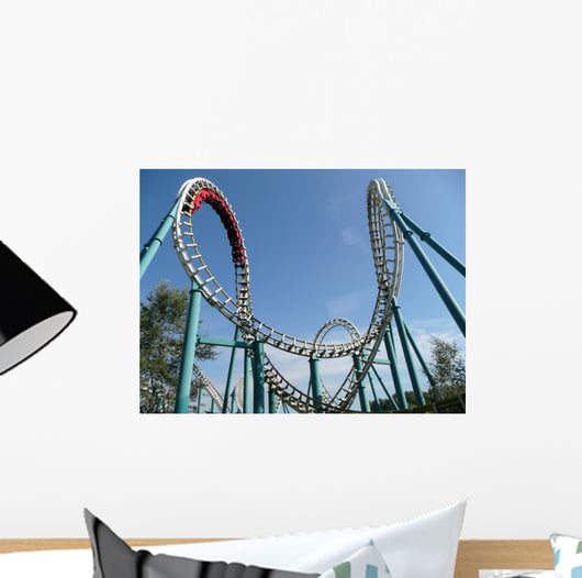 Rollercoaster Amusement Park Wall Decal