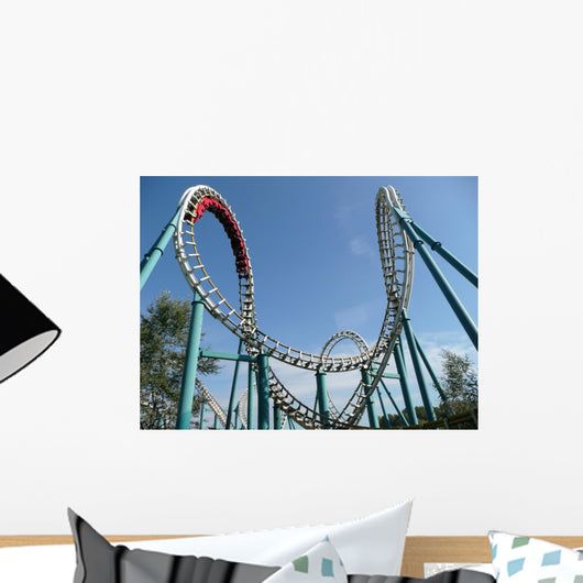 Rollercoaster Amusement Park Wall Decal