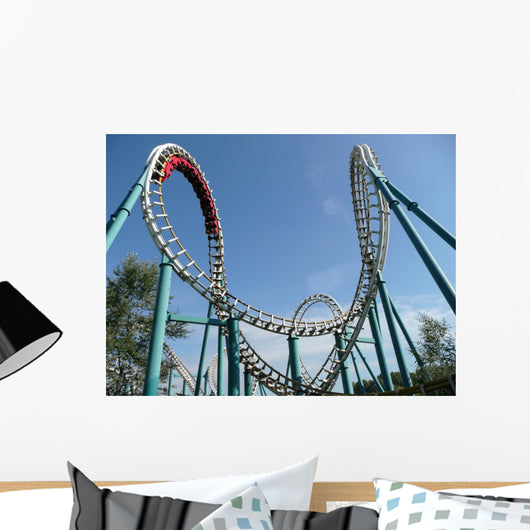Rollercoaster Amusement Park Wall Decal