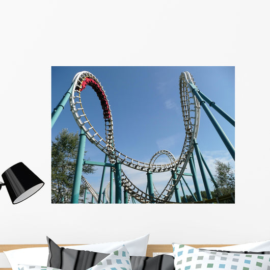 Rollercoaster Amusement Park Wall Decal