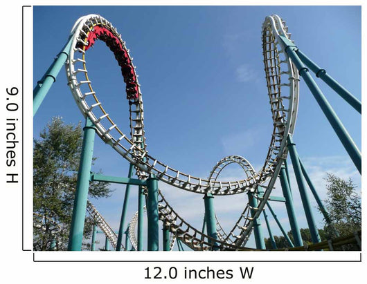 Rollercoaster Amusement Park Wall Decal